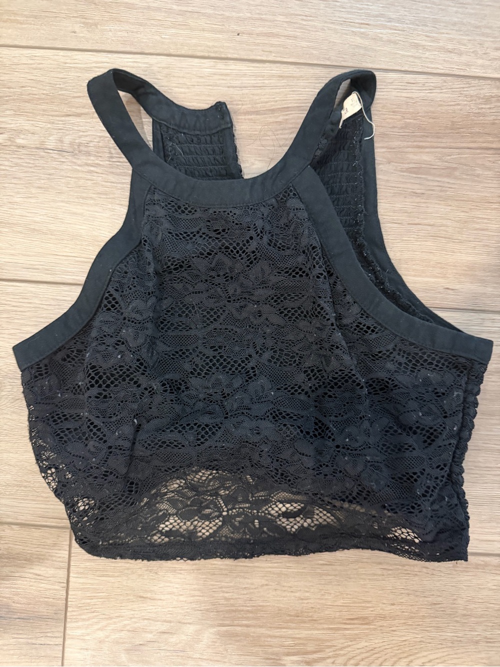 Hollister Black Lace High-Neck Bralette Camisole